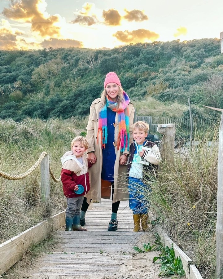 Saskia Weerstand en haar kids