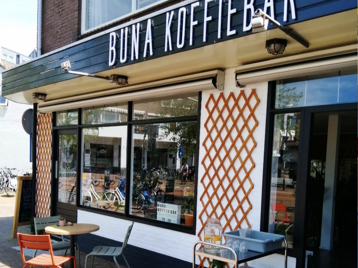 Gevel van Buna koffiebar