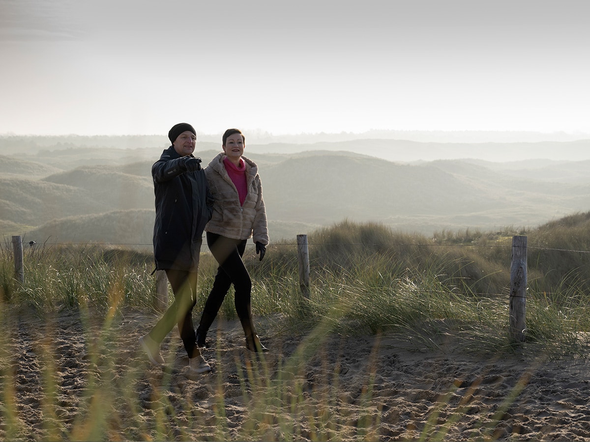 Wandelen in de duinen