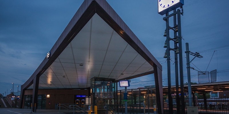 Het NS station van Castricum